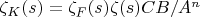 $\zeta_K (s)=\zeta_F (s) \zeta(s) C B/A^n$