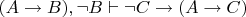 $(A\to B), \neg B \vdash \neg C \to (A \to C)$