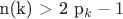 n(k) > 2 p_k - 1