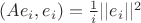$(Ae_i,e_i)=\frac 1i ||e_i||^2$