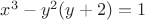 $x^3-y^2(y+2)=1$