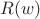 $R(w)$
