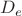 ${D}_{e}$