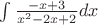 $\int\frac{-x+3}{x^2-2x+2}dx$