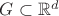 $G\subset \mathbb{R}^d$