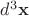 $d^3{\bf x}$