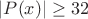 $|P(x)|\geq 32$