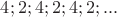 $4;2;4;2;4;2;...$