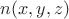 $ n(x,y,z) $