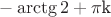 $-\arctg2+\pi${k}