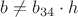 $b\not={b_{34}}\cdot{h}$