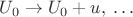 $U_0\to U_0+u,\;\ldots$
