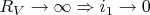 $R_V\to\infty\Rightarrow i_1\to 0$