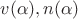 $v(\alpha),n(\alpha)$