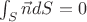 $\int_S \vec n dS=0$