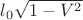 $\[{l_0 \sqrt {1 - V^2 } }\]$