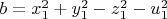 $b=x_1^2+y_1^2-z_1^2-u_1^2$