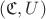 $(\mathfrak{C},U)$