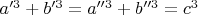 $a'^3+b'^3=a''^3+b''^3=c^3$