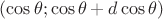 $(\cos\theta ; \cos\theta + d\cos\theta)$