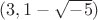 $(3,1-\sqrt {-5})$