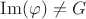 $\operatorname{Im}(\varphi) \neq G$