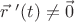 $\vec{r}\ '(t)\ne\vec{0}$