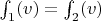 $\int_1(v)=\int_2(v)$