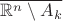 $\overline{\mathbb R^n\setminus A_k}$