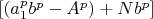 $[(a_1^pb^p-A^p)+ Nb^p]$