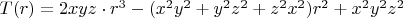 $T(r)=2xyz\cdot r^3-(x^2y^2+y^2z^2+z^2x^2)r^2+x^2y^2z^2$