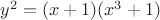 $y^2=(x+1)(x^3+1)$