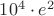 $10^4\cdot e^2$