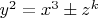 $y^2=x^3\pm z^k$