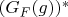 $(G_F(g))^*$