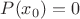 $P(x_0) = 0$
