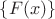 $\left\lbrace{F(x)}\right\rbrace$