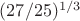 $(27/25)^{1/3}$