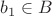 $b_1 \in B$