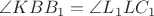 $\angle KBB_1 = \angle L_1LC_1$