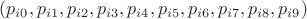 $(p_{i0}, p_{i1}, p_{i2}, p_{i3}, p_{i4}, p_{i5}, p_{i6}, p_{i7}, p_{i8}, p_{i9})$ $(p_{i0}, p_{i1}, p_{i2}, p_{i3}, p_{i4}, p_{i5}, p_{i6}, p_{i7}, p_{i8}, p_{i9})$