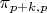 $\pi_{p + k, p}$