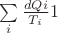 $\sum\limits_{i}\frac{dQi}{T_i}1°$ $\sum\limits_{i}\frac{dQi}{T_i}1°$