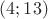 $(4;13)$