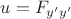 $u = F_{y'y'}$