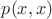 $p(x,x)$