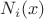 $N_i(x) $