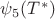 $\psi_5(T^*)$ $\psi_5(T^*)$