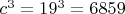 $c^3=19^3=6859$