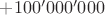 $+100'000'000$ $+100'000'000$